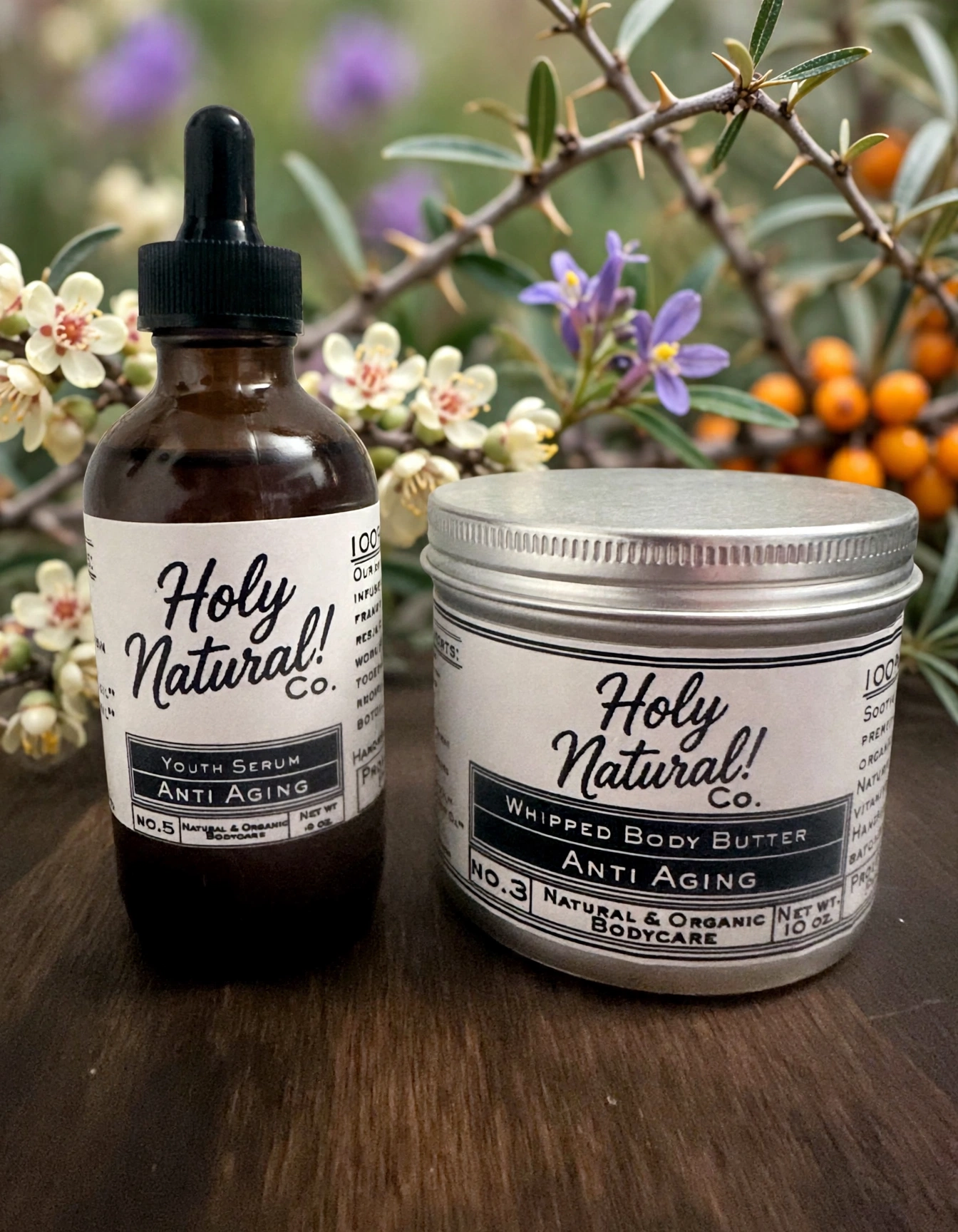 Anti Aging Body Butter and Anti Aging Oil duo set